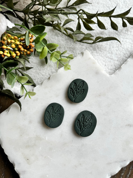 Dark Green Leaf Magnet set