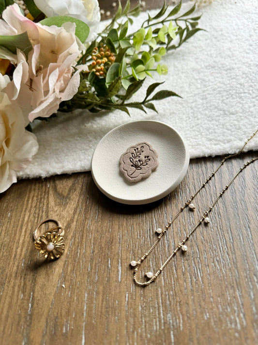 Pink Medallion Ring Dish