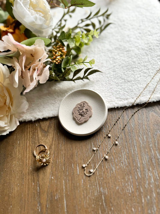 Pink Medallion Ring Dish